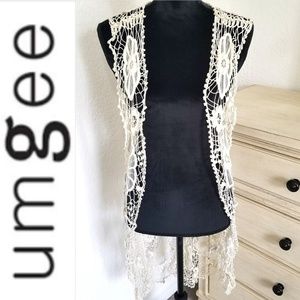 Sleeveless open cardigan ll Umgee